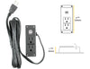 Power Strip with 2 Outlets and 2 USB Ports - 10' Cable