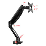 black single monitor arm mount, gavoa