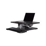 PLUS II – 32” Lift Sit Stand Height Adjustable Desktop Converter - Black