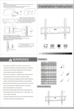 fixed TV Wall Mount installation instructions