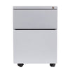 2-drawer, pedestal, file cabinet, locking system, grey, castors, mobile, moves easily, home, office, gavoa