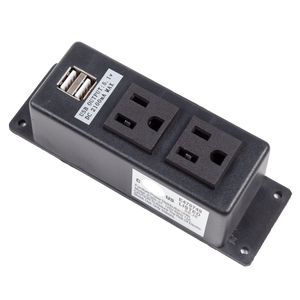 mini power strip with 2 usb ports and 2 ac outlets