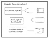 Compact Folding Retractable Ironing Board Details