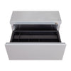 2-drawer, lock, pencil tray, organization, storage, files, hanging files, grey, mobile, pedestal, casters