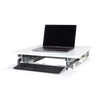 plus sit stand workstation white