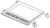 Underdesk Pencil Drawer Organizer Tray 23" W slide out ball bearing slides